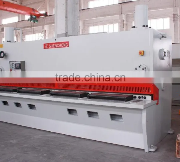 QC11Y-16X4000 Depth Throat Cisailles Guillotine Hydraulique With Carrier Rollers photo-2