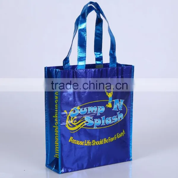 JUMP N SPLASH Swimwear Blue Sparkle Tote Reusable Metallic Bag