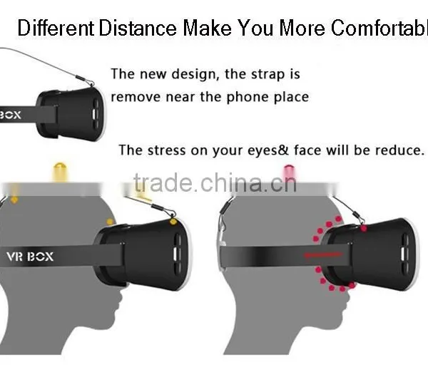 New Products 2016 For IPhone 6 Plus VR Case 3D Virtual Reality Glasses, VR Box Headset For IPhone photo-5
