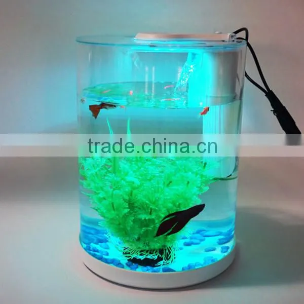 Fashionable Personlized High Transparent Acrylic Fish Tank With Light Factory Wholesale photo-2