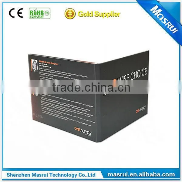 Costomeized 3.5" Lcd Video in Print Video Greeting Paper Cards, photo-4