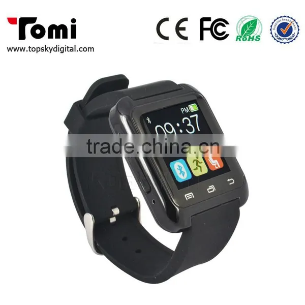 Smart Watch U8 Bluetooth Call SMS Reminder Pedometer For OS Android Phones Black photo-4
