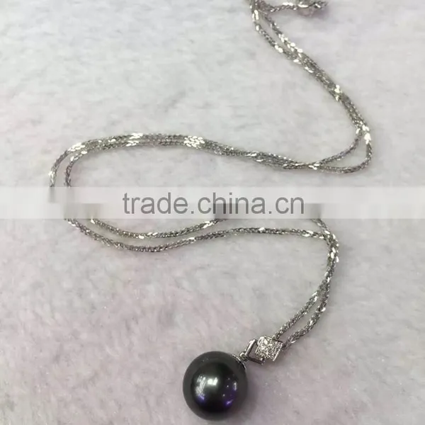 Elegant Tahitian Black Pearl Jewelry Set With High Quality photo-4