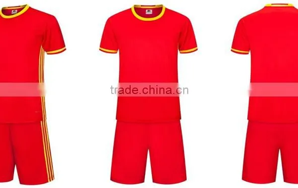 The New Wholesale Custom Blank Dry Fit Material Shirt Team Soccer Uniforms Kit photo-3