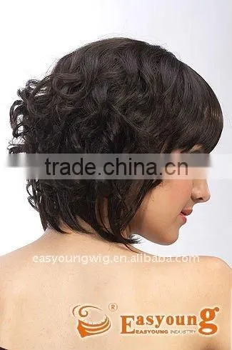 Natural Hair Wigs Black Wigs Wholesale Synthetis Short Curly for Girls photo-3