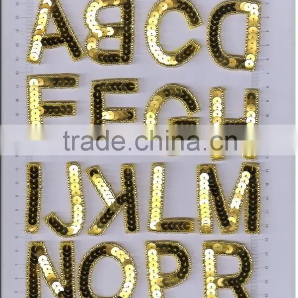 Hot Sale Sequin Letter Applique photo-3