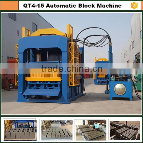 Cement Block Making Machine QT4-15C Block Machine Semi Automatic photo-3