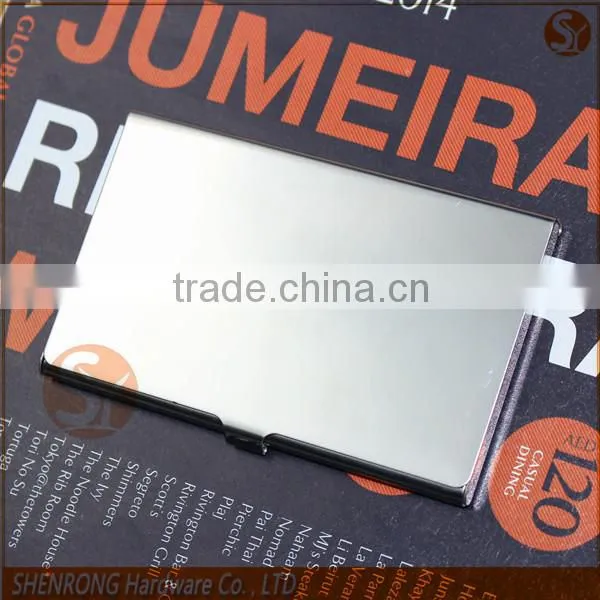Stainless Steel Pocket Mirror Surface Metal Business Card Case Simple Sense is Very Good as Gift for Christmas New Years photo-2