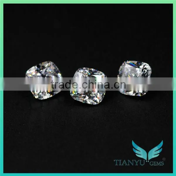 Free Sample Wholesale Zircon Gemstone Cushion Cut White Cubic Zirconia Jewelry photo-2