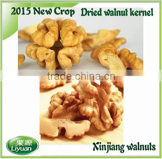 2015 New Crop Dried Light / Amber Walnut Kernels Whole Sale