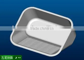 Stainless Steel Laundry Sink With Washboard Design Inside photo-2