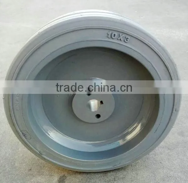 10x3 10x4 Non-Marking Tyre SCISSOR LIFT WHEEL & TIRE ASSEMBLY PART for Genie GR-12, GR-15, GR-20 photo-2