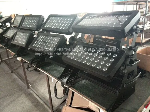 Double Heads Outdoor Waterproof RGBW 4in1 72PCS 10w IP65 LED City Color Light photo-5
