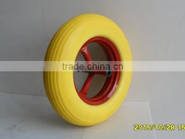 Wheelbarrow Tyre /PU Foam Rubber Tyre Wheels 3.50-8 photo-2