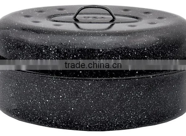 Granite Ware Oval Covered Big Roaster