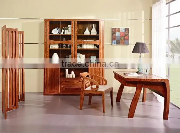 High Taste of Home Office Room Wooden Computer Desk With Bookcase