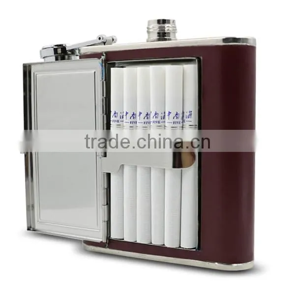 Stainless Steel Wine Bottle , Leather Hip Flasks photo-5