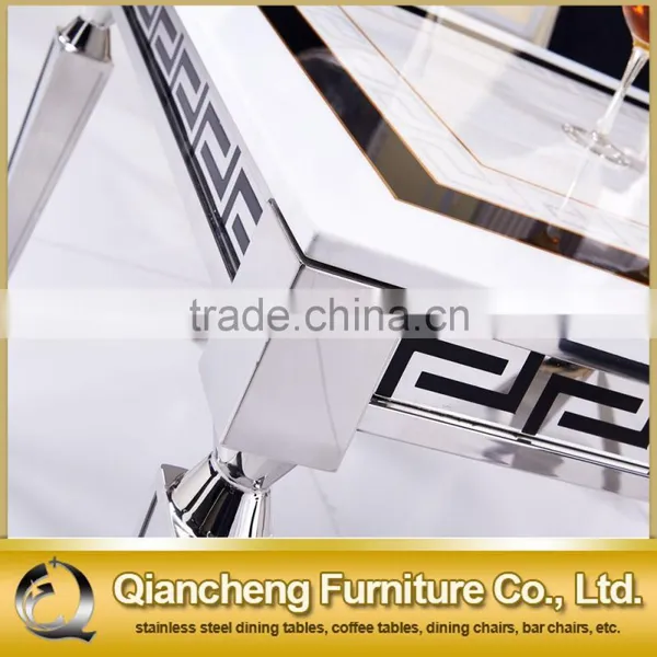 Elegence Marble Top Coffee Table Set photo-2