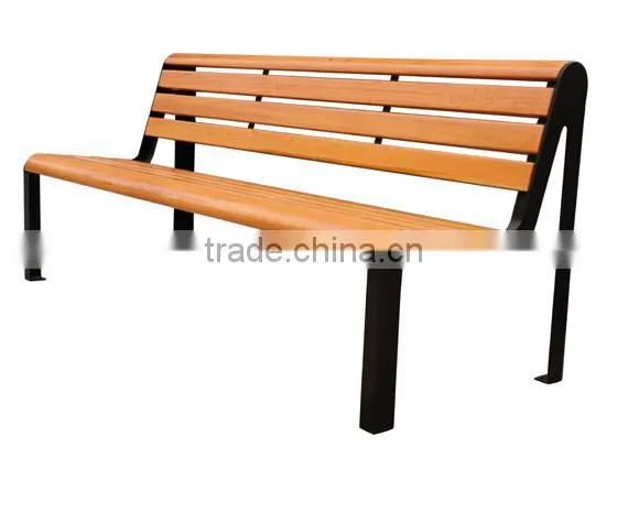 Patio Solid Wood Bench Garden Wooden Chair photo-3