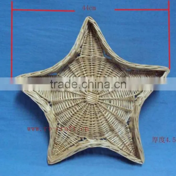 2016 New Sample Handmade Large White Woven Wicker Stars photo-3