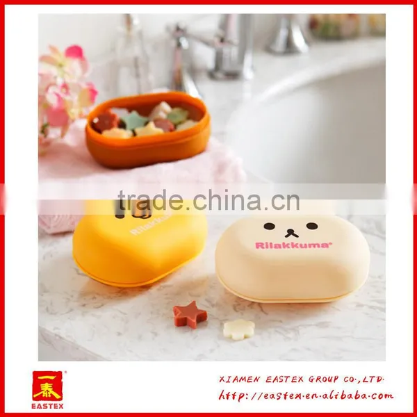 New Style Cut Cartoon Custom Easy Carry Travel Square Plastic Soap Box/Soap Stand photo-4