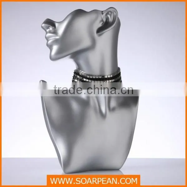 Customized Jewellery Display Fiberglass Mannequin Head photo-2