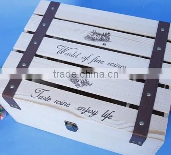 Two Bottles Wood Wine Box photo-4
