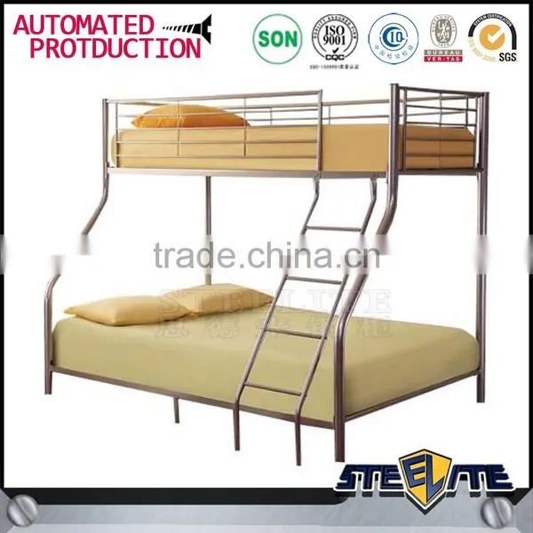 School Furniture Steel Bed Adult Bunk Bed 2 Tire Cot Bed photo-3