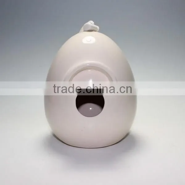 Ceramic Egg Shape Bird House photo-3