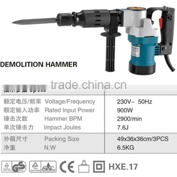 Lightest 1050W Power Rock Concrete Demolition Jack Hammer Handheld Electric Hydraulic Breaker Hammer photo-2