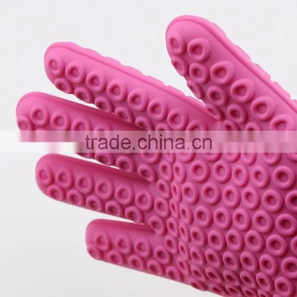 Food Grade High Temperature Heat Resistant Barbecue Silicone Gloves photo-5