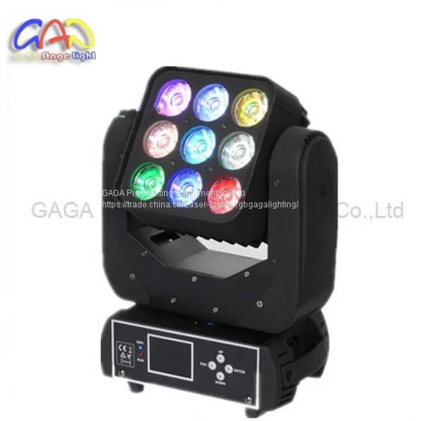 Professional 9*12W RGBW Mini LED Moving Head Martrix Light Use for Evento photo-3