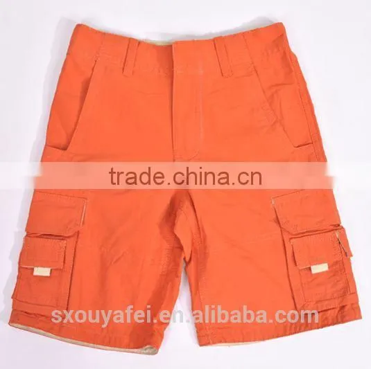 Stock Shorts of Kid's Summer Wear Cotton/rayon Cargo Shorts for America