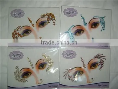 FACE BINDI Crystal Eye Corner TATTOO Sticker photo-3