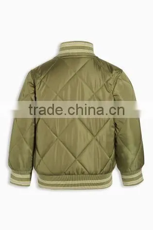 Fashion Zipper Plain Bomber Jacket ,latest Design Kids Padded Bomber Jacket, Quilted Bomber Jacket for Girls photo-4