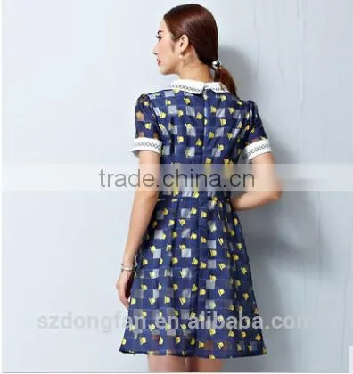 New Arrivals Summer Fashion Organza Chiffion New Design Mini Dress For Women photo-2