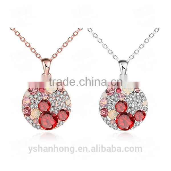 Fashion Zircon Inlaid Pendant Necklace photo-2