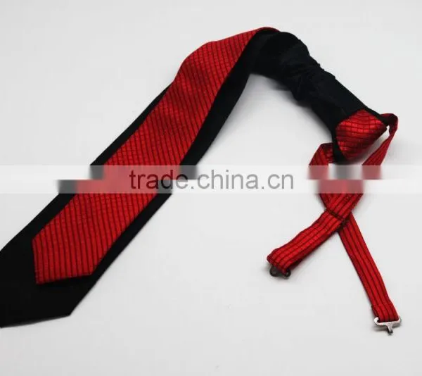 Red and Black Adjust Neckties, Good Match Hanky Box Sets photo-2