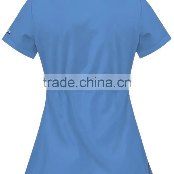 Women's Solid Mock Wrap Top With Side Tie photo-2
