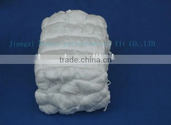 Semi Dull Hank Yarn With White Colour photo-2