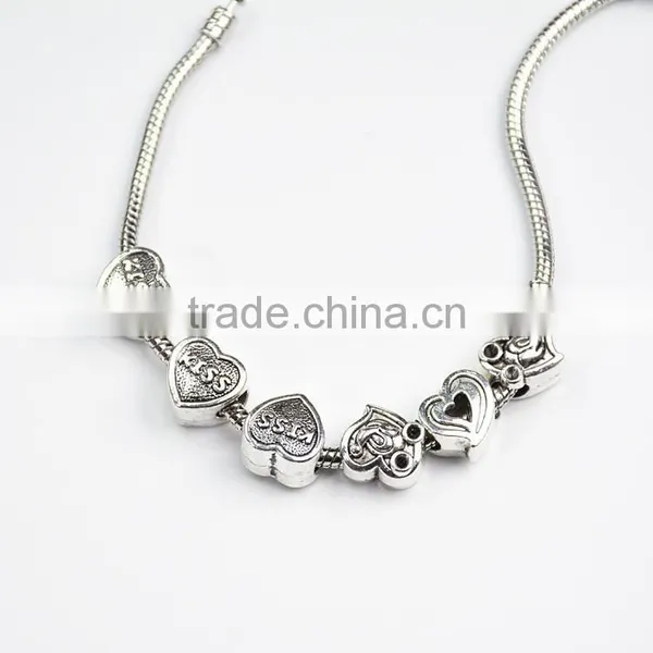 Cuentas de Bricolaje,Pretty Various Jewelry Making Beads Silver Spacer Beads for DIY Accessories photo-2