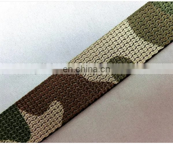 Customized 3/4'' Camouflage Ribbon Military Ribbon Polyester Webbing photo-3