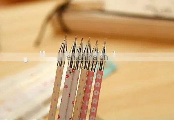 Creative Stationery Black Gel Pen Diamond Head Refills For 0.38mm Office Supplies Flower Printed Gel Pen Refill photo-5