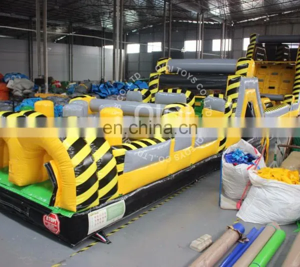 Orange Obstacle Course Inflatable With Slide n Slip photo-4