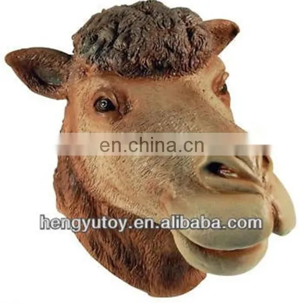 Whosale Hot Selling Rubber Latex Camel Mask Full Face High Quality Halloween Mascot Costumes photo-2