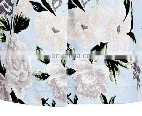 Grace Karin Occident Sexy Women Hips Wrapped Short Vintage Retro Cotton Flower Pattern Skirt CL008928-6 photo-4