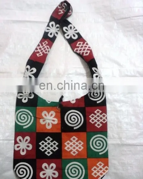 COTTON PATCHWORK PRINTED BAGS OM photo-2