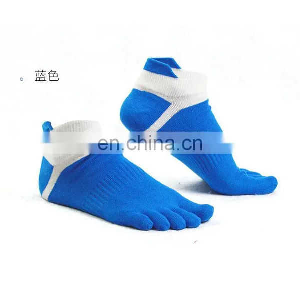 Toe Socks 100% Cotton Low Cut Five Finger Socks Athletic for Men#WZ-01 photo-4