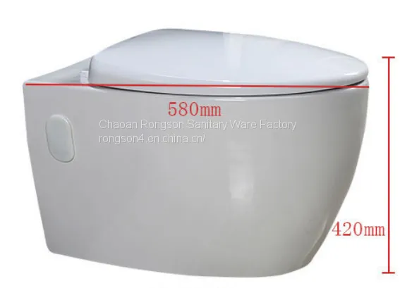 2019 Rimless European Wall Hung Toilet Bidet Cheap wc Toilet photo-3