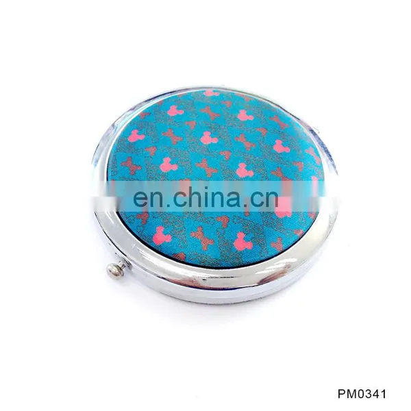 Party Gift Factory Fabric Cover Button Badge Handmade Decorative Convex Compact Mirror photo-2